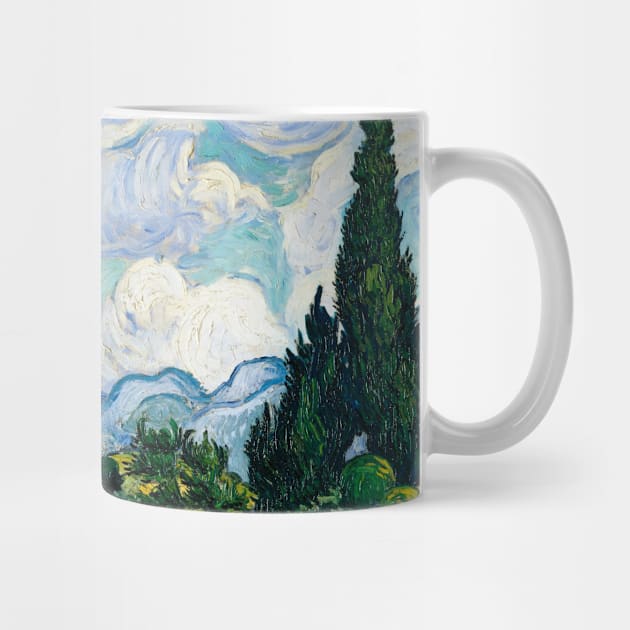 Van Gogh Wheat Field with Cypresses by Vera Designs